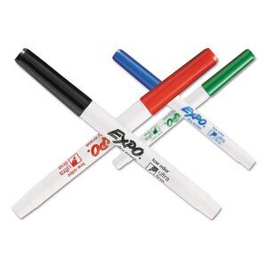 EXPO Low-Odor Dry-Erase Marker Ultra Fine Point 2/Pack Blue and Green